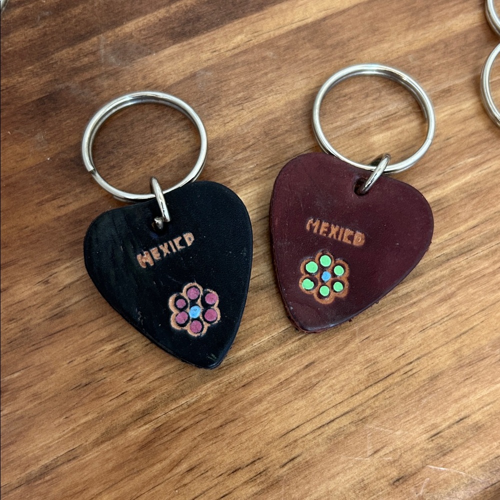 Pick 1- Leather Mexico Keychains- PICK 1 - Picture 2 of 11